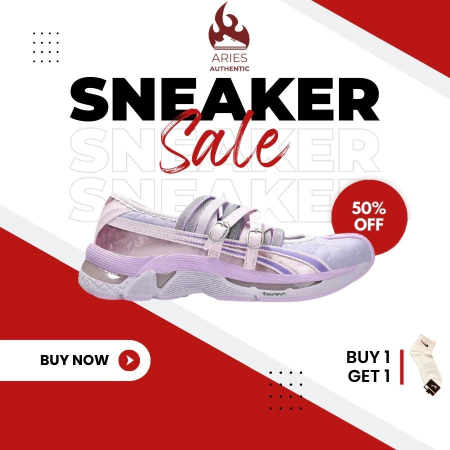 COD Asics KIKO KOSTADINOV x MARC JACOBS x Asics Gel-Lokros Sepatu Kasual Low-Top Ringan Bersirkulasi