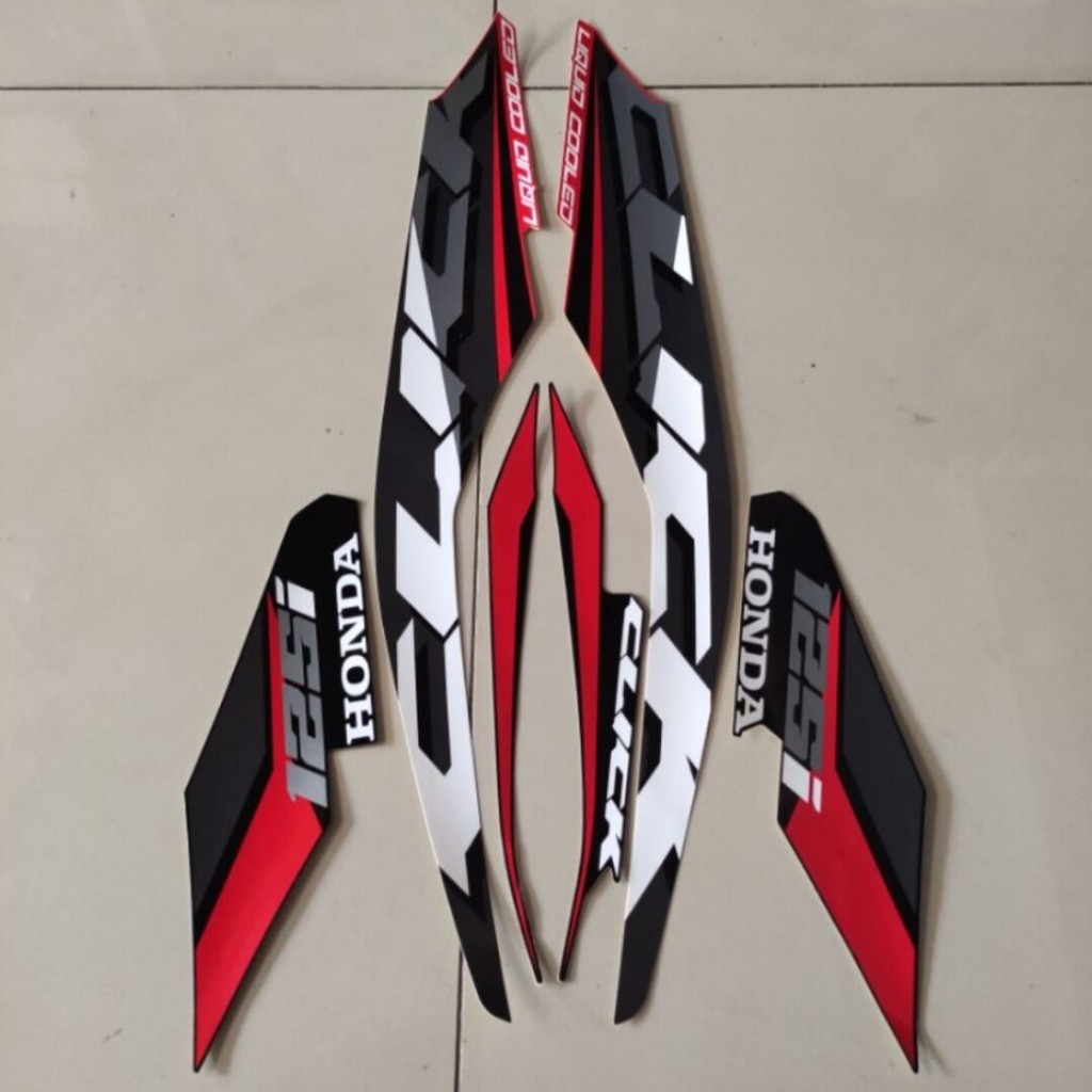 Striping Ori body Honda Click 125i 2020 2021 stiker bawaan original bodi honda vario click 125 i