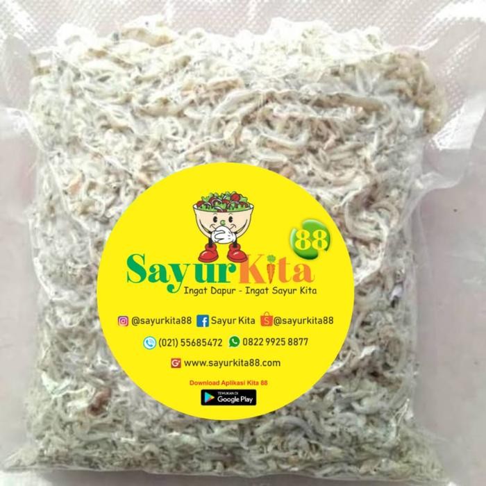 

teri nasi medan super/tn putih / size jumbo 500gr | 1 kg - 500 gram, Halus