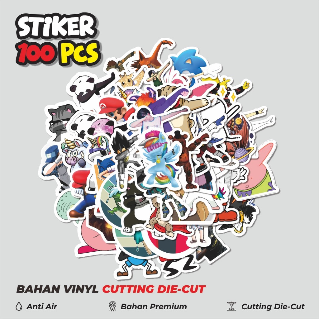 

Terbaru! 50 pcs Stiker Play Cool Series 01 HipHop Dekorasi Lucu Kreatif untuk Notebook, Skateboard, HP