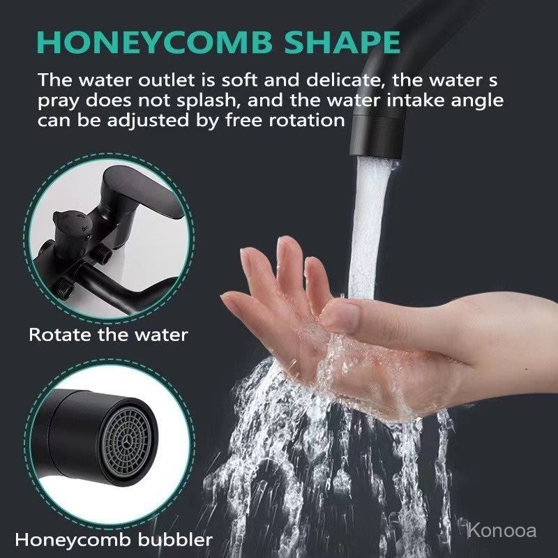 Konooa  SUS304 Shower Set Kamar Mandi Rumah Full Copper Hotel Booster Shower dengan Rak Pe
