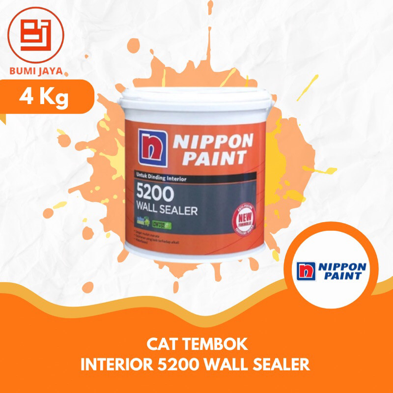 Cat Alkali Nippon Paint Interior 4 kg nippon paint 5200 wall sealer