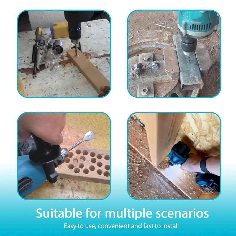 Konversi Bor Dampak Set Chuck Bor Listrik Palu Listrik