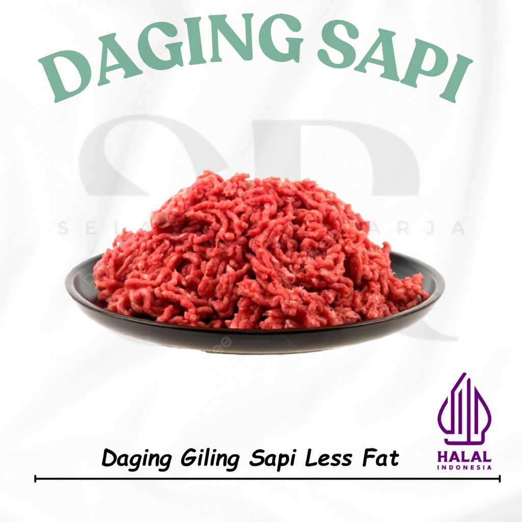 

Daging Sapi Giling/Cincang/Minced Ground Beef Less Fat 500 gr -1 Kg Frozen Tangerang