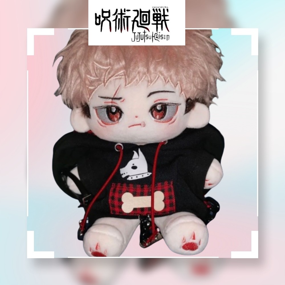 Stuffed 20cm Game Jujutsu Kaisen Yuuji Itadori Cosplay Plush Doll Cartoon Toy for Kids Gifts Birthda
