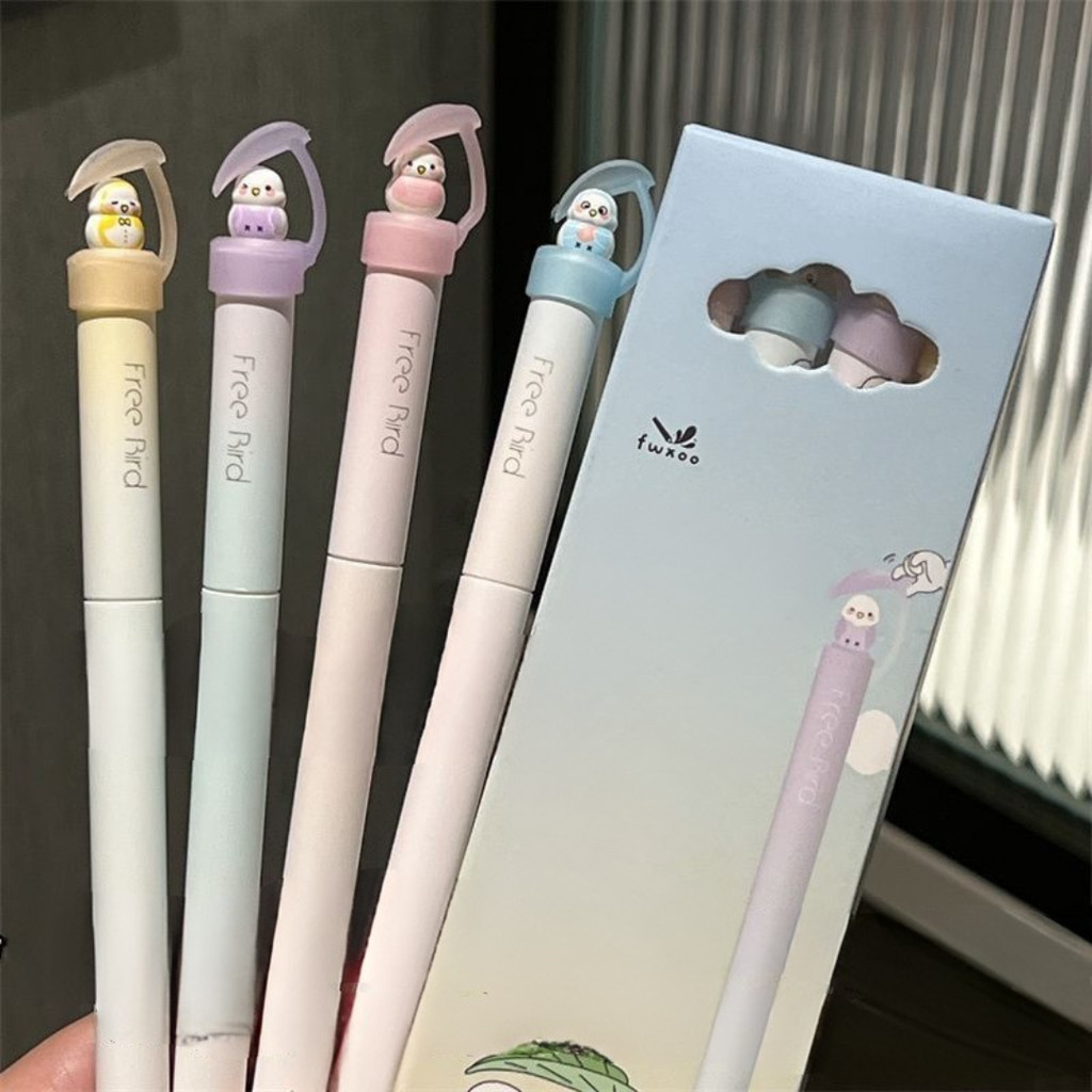 

[doodledreams] Pulpen Bird Lucu 1 SET Isi 4 PCS / Cute Pen / Bolpen Tinta Lucu / Alat Tulis Sekolah