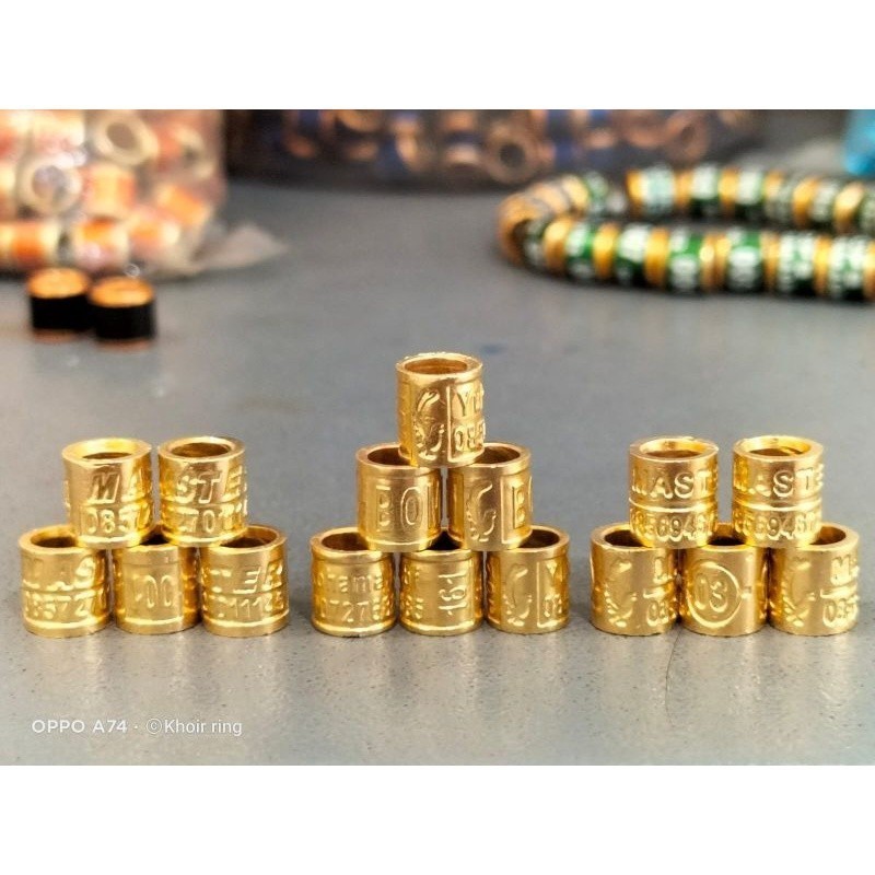 RING BURUNG MURAI BATU MODEL UKIR TIMBUL BISA CETAK NAMA 15/biji