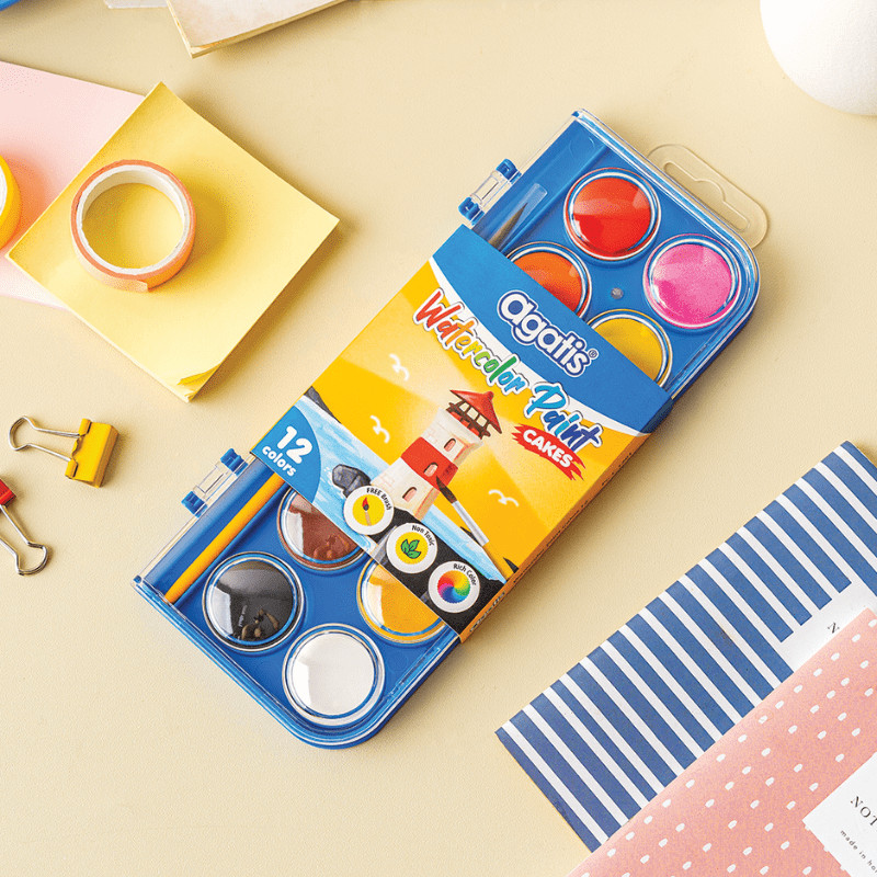 

Agatis | Cat Air (Watercolor Paint) Cakes | 12 16 28 Warna