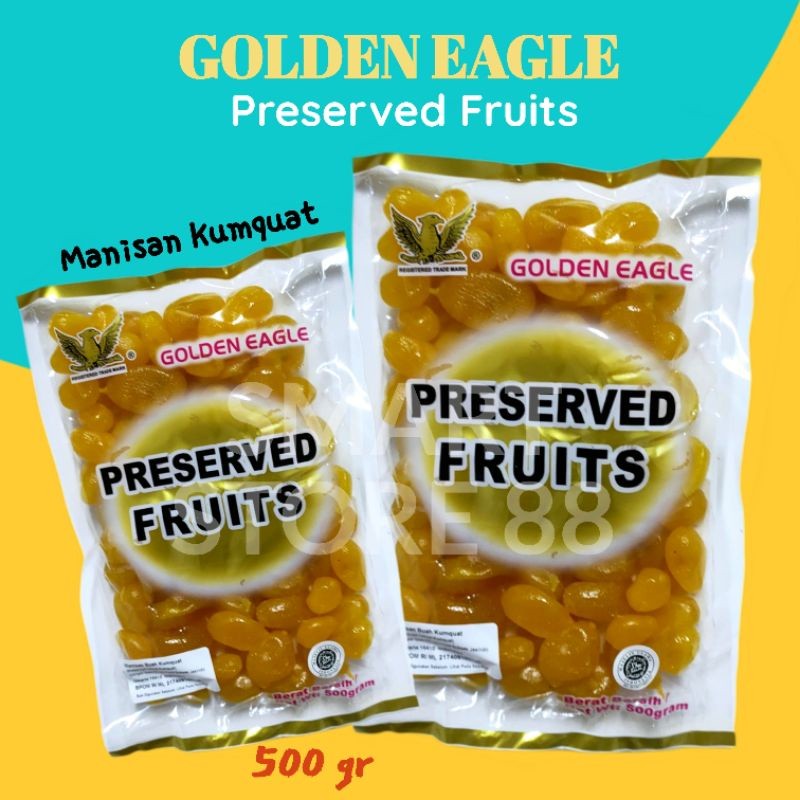 

GOLDEN EAGLE MANISAN BUAH KUMQUAT 500GR YELLOW PRESERVED FRUITS KIMKIET