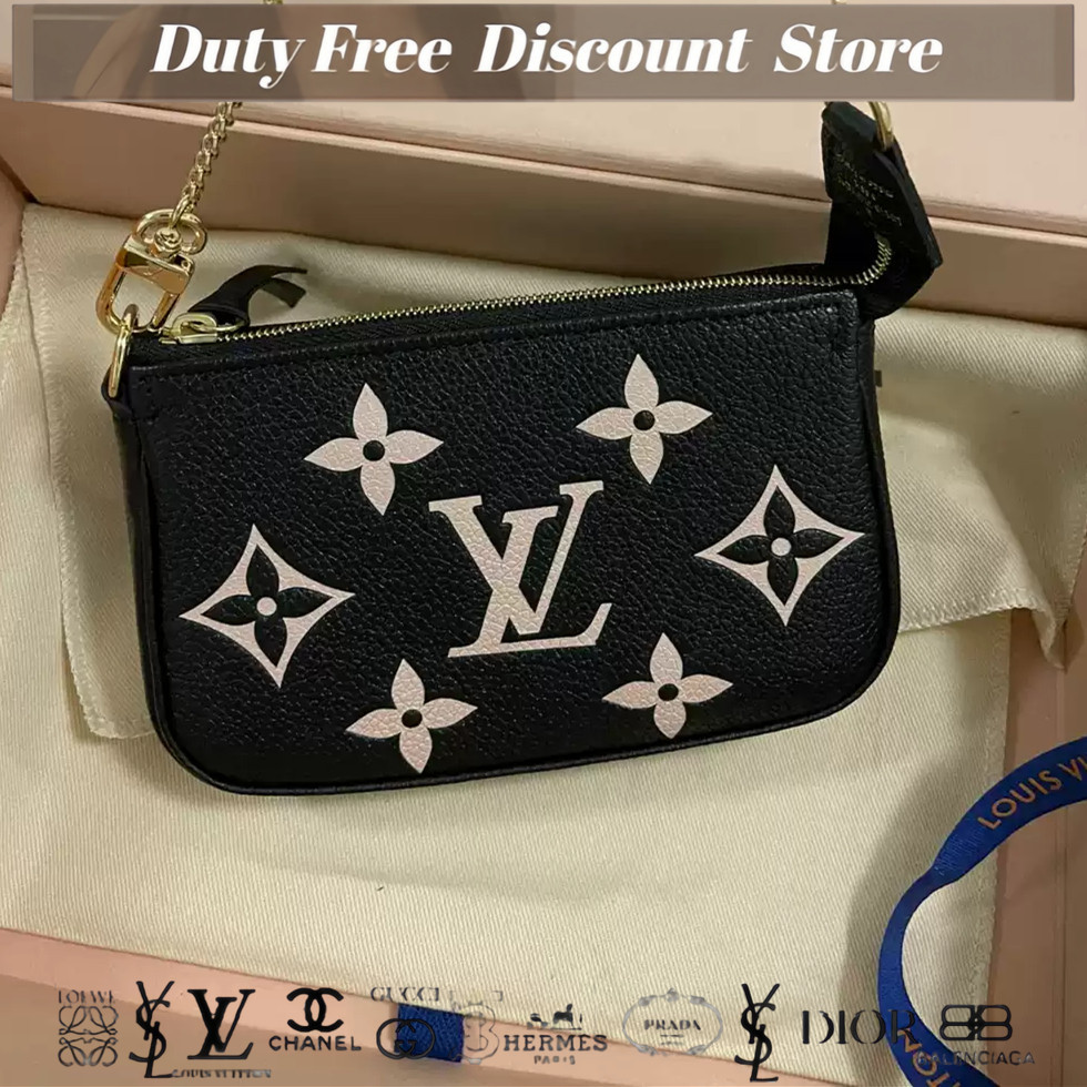 Louis Vuitton MINI POCHETTE ACCESSOIRES tas mahjong kecil / tas rantai presbiopia / tas kopling / ta
