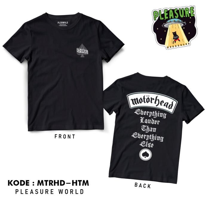 (TOP) Kaos Motorhead Ace of Spades | Baju Band Motorhead - Ace Of Spades Hitam, M
