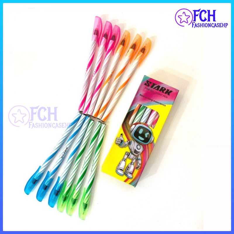 

FCH GROSIR KOTAK DAN 1 KOTAK (12pc) PULPEN ULIR / PEN LILIN STARK 1 PAK / BOLPOIN HITAM MURAH