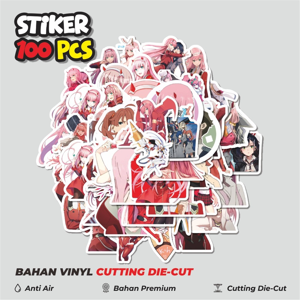 

Terbaru! 50 pcs Stiker Anime Darling in the Franxx Dekorasi Lucu Kreatif untuk Notebook, Skateboard, HP