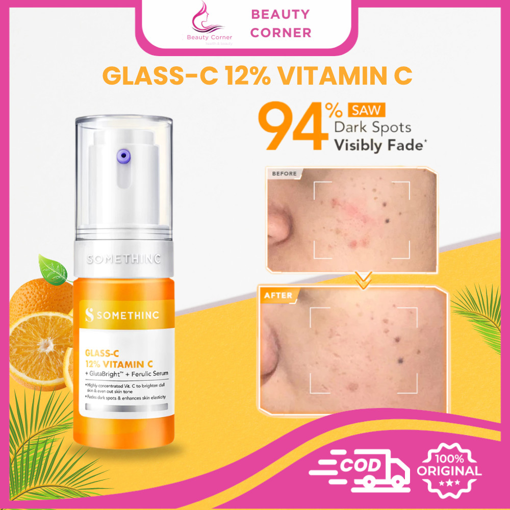 Somethinc Glass-C 12% Vitamin C + GlutaBright + Ferulic Serum Skin Booster - 20ml
