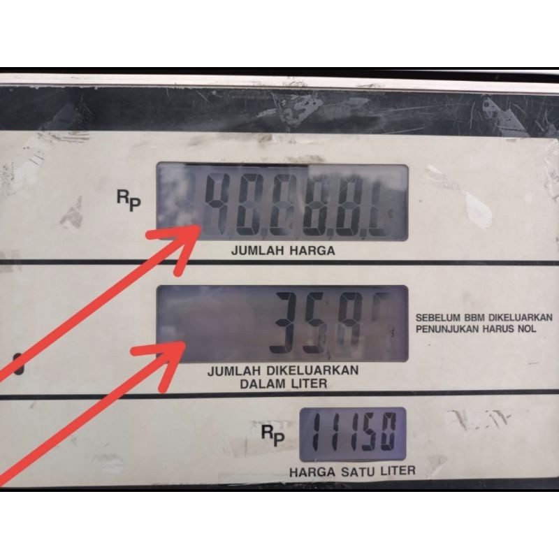 LCD Pompa Tatsuno 6 DIGIT Display tatsuno