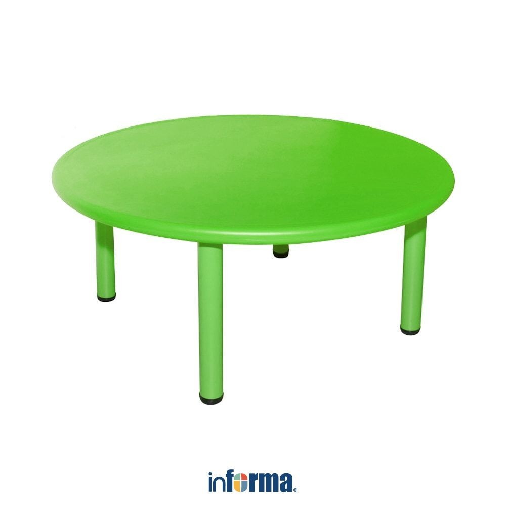 Informa Yaris Meja Anak Round - Hijau/ Meja Anak Bundar/Meja Anak