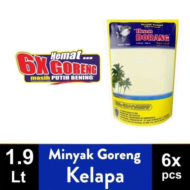 

Ikan Dorang Minyak Goreng Kelapa Pouch 1 Karton (1900ml x 6)