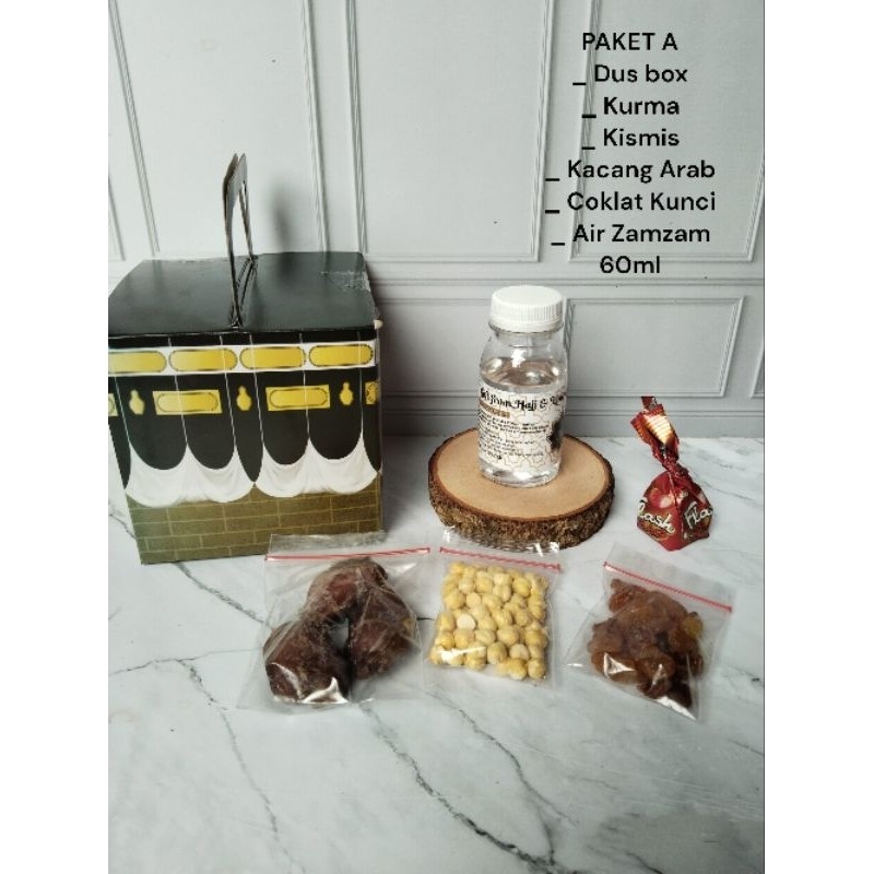 

Paket Oleh-Oleh Haji dan Umroh Dus Box ( Hampers /Makanan)