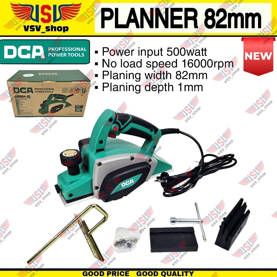 DCA Planer AMB04-82 Mesin Serut Kayu 82mm Electric Planer Planner