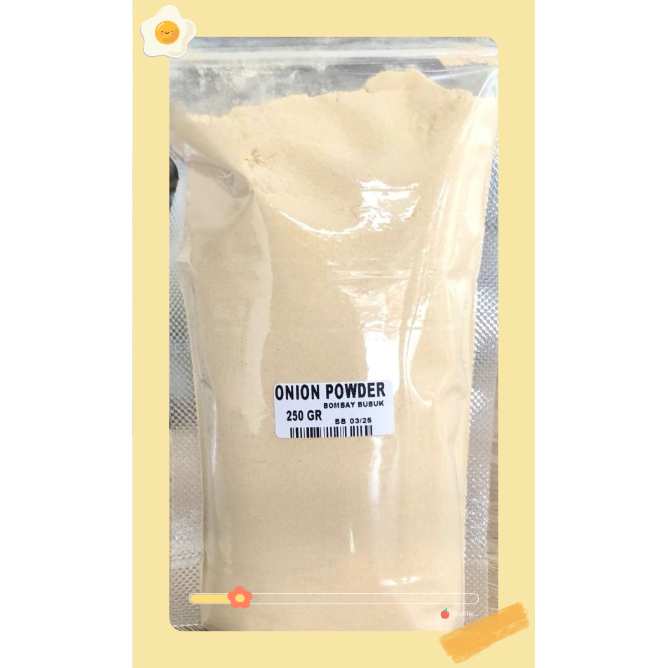 

Bawang Bombay Bubuk 250 gr / Onion Powder 250 gr / Pure Onion Ground