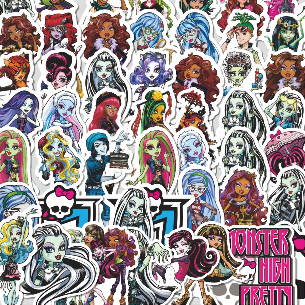 

Stiker Cutting Pack Stiker Monster High Series 3 Isi 100Pcs Series Aesthetic Lucu Keren Untuk Koper Bahan Vynil