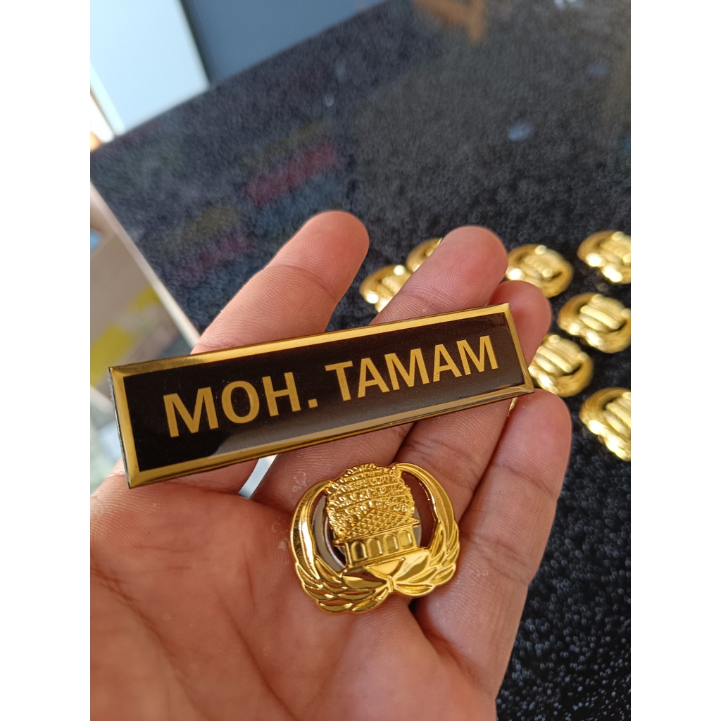 Pin Korpri magnet premium / Pin ASN magnet Gold Asli Kuningan Sepuh Emas kualitas super