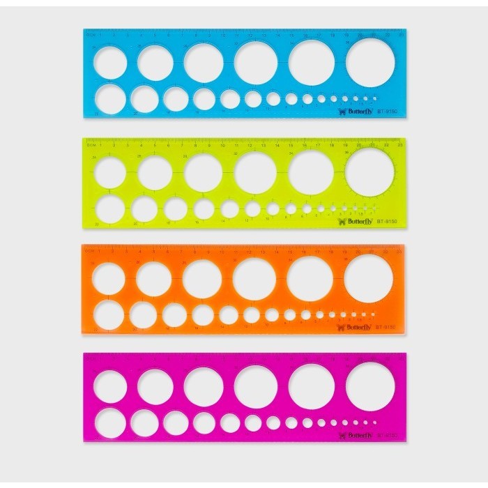 

Buttefly penggaris mal lingkaran 9150