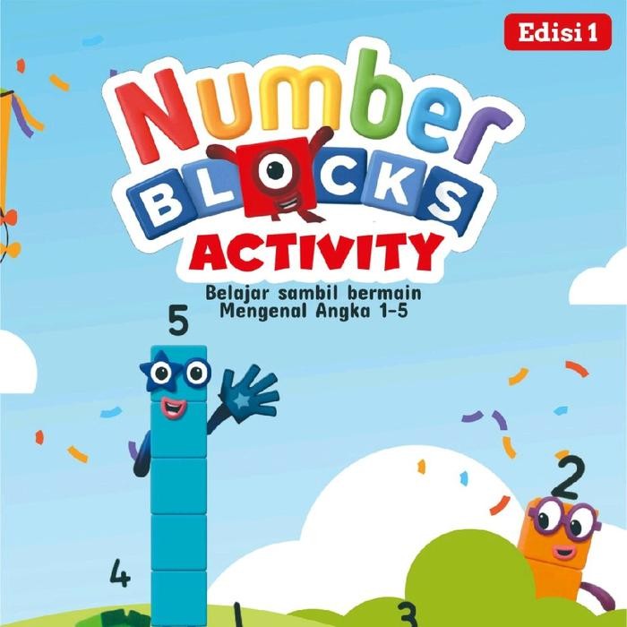 Buku Aktivitas Anak Numberblocks - Belajar Angka 1-5 | 20+ Aktivitas Seru & Edukatif - Cover