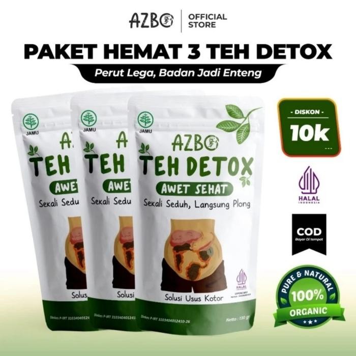 

AZBO teh detox Awet Sehat 130gr - 3 PACK