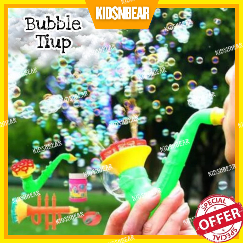 Mainan anak - Mainan Bubble Gelembung - Balon Tiup Gelembung - Terompet Sabun Terbang Unik - 91-Gele
