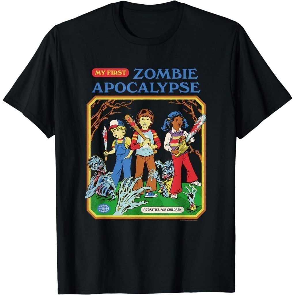 Baju Kaos Dewasa Steven Rhodes My First Zombie Apocalypse