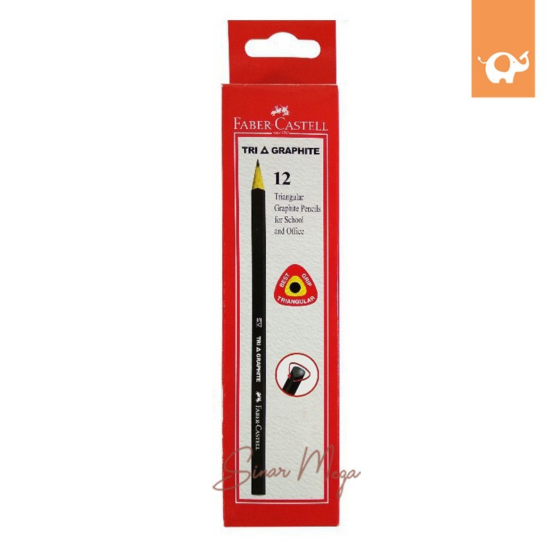 

Faber Castell Pencil Tri Graphite Black 2B Pensil Segitiga Berkualitas