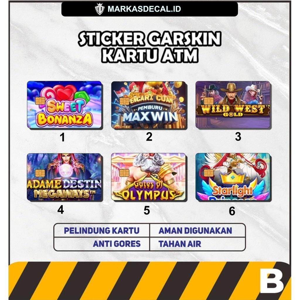 

[UNOMAX GARSKIN] Bisa Custom Cetak Stiker Atm Etoll Suka Suka