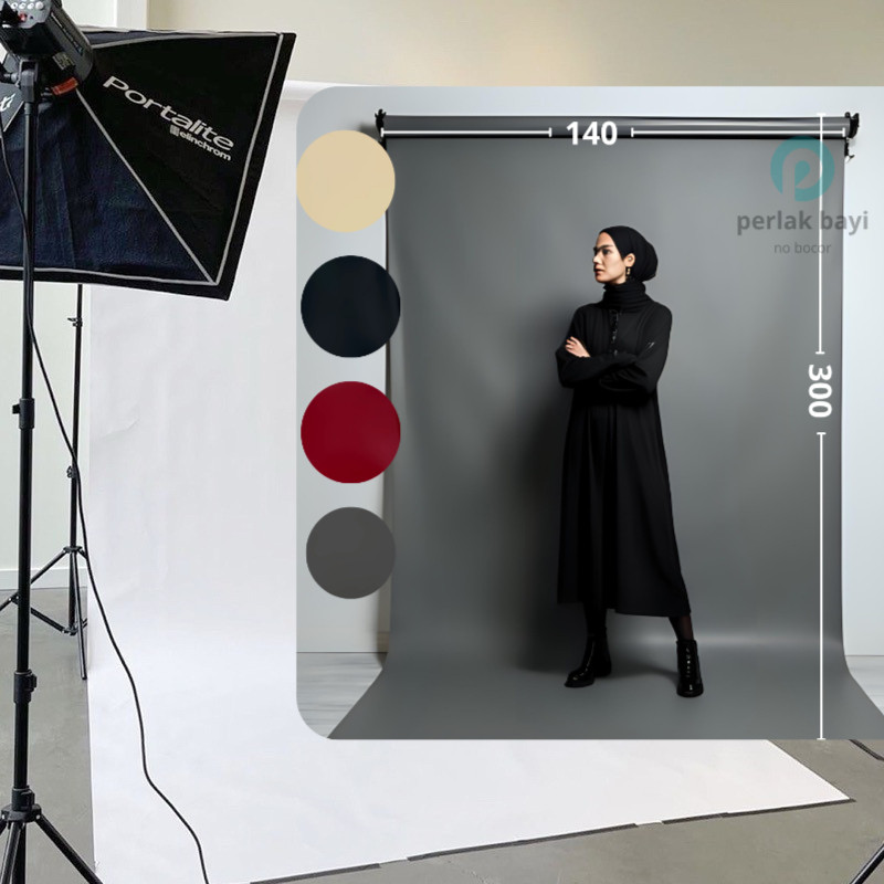 BACKGROUND Kulit Sintetis 300 x 140 CM | Premium grade Tebal Anti Air - Alas Konten murah