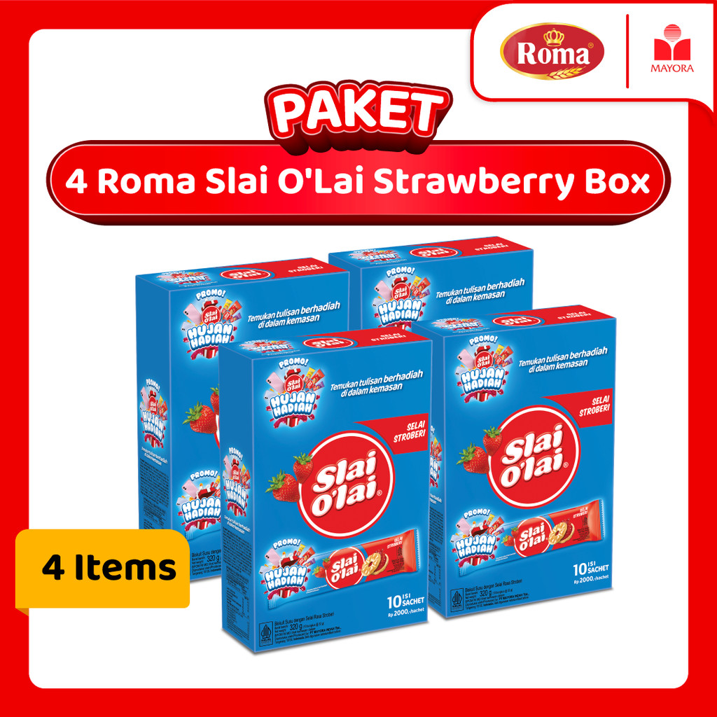

Paket 4 Biskuit Roma Slai Olai Strawberry Box