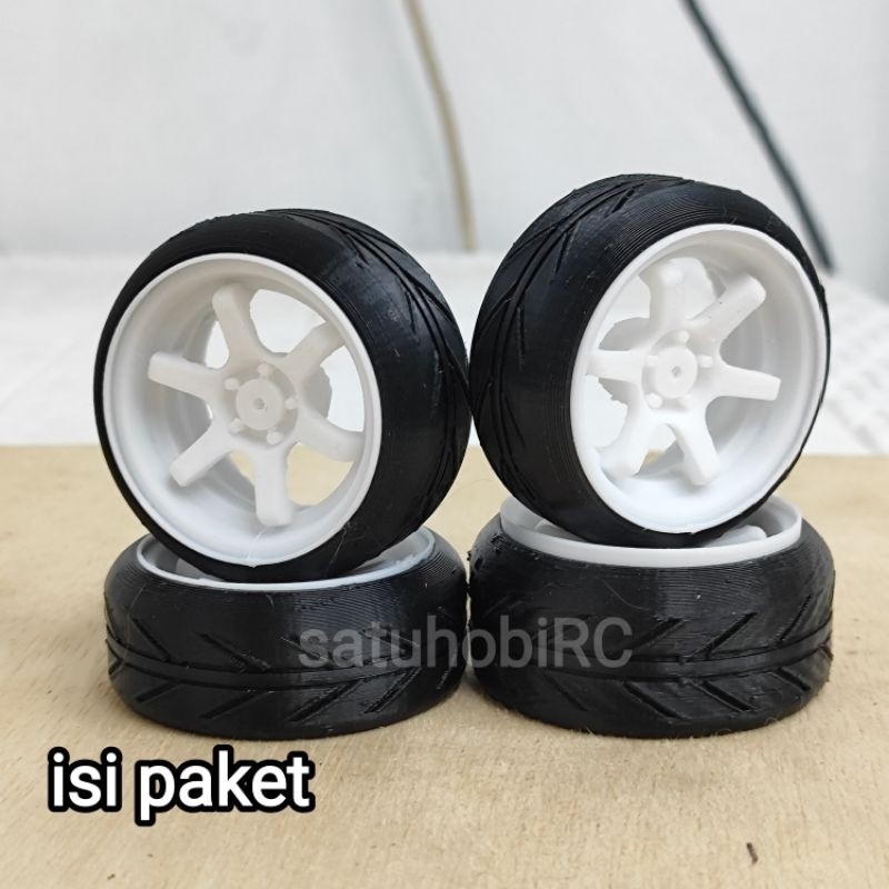 SEVS.QOR velg drift mainan RC WPL D12 ukuran besar skala 1/10