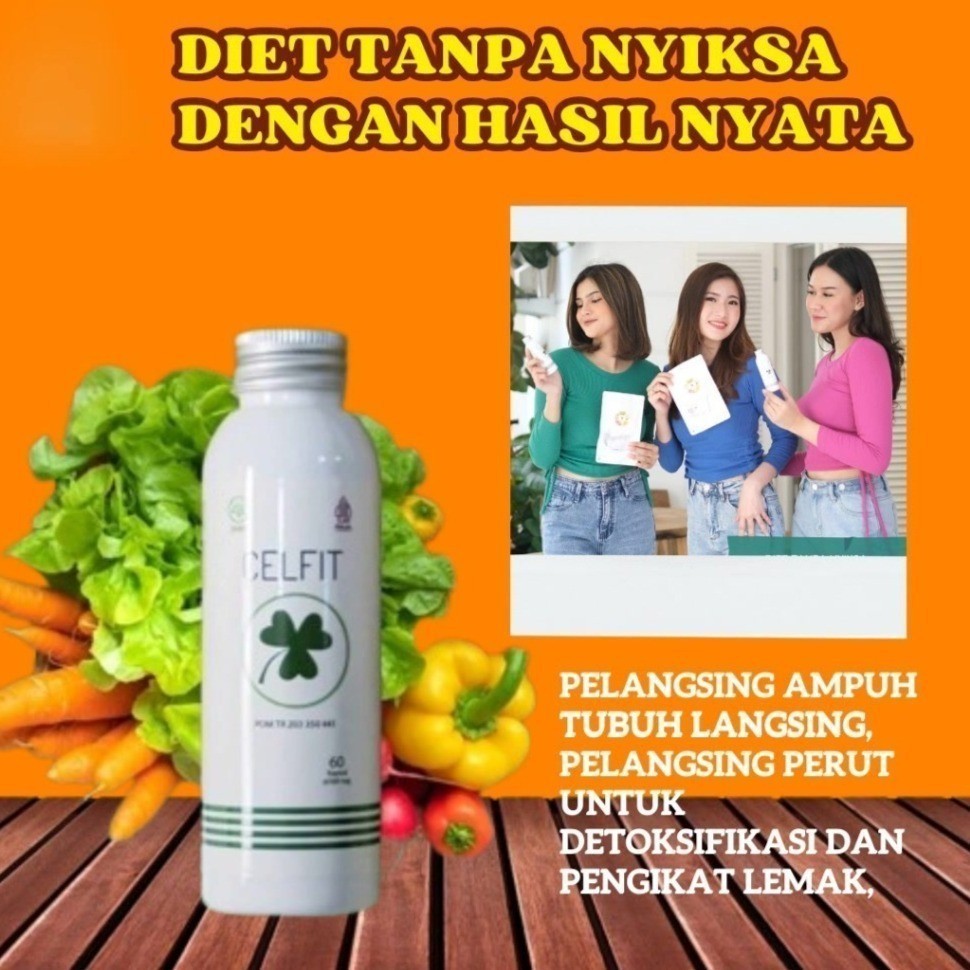 CELFIT NATURAL DIET - Obat Diet Ampuh - Herbal Diet Pelangsing Alami 60 kapsul BPOM By HotinStrong