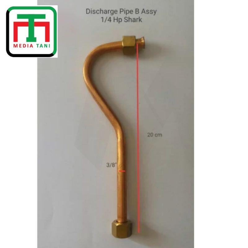 Pipa kompresor shark 1/4 hp