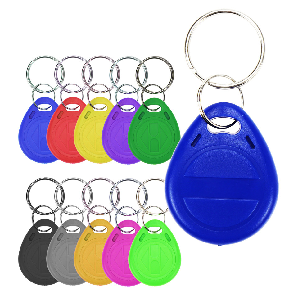 

5YOA 100pcs T5577 Keys EM4305 Rewritable Writable Rewrite Duplicate RFID Tag Copy EM4100 125KHZ Card Badge ID Token Keyfobs