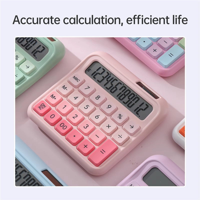 

Calculator 12 Digit Large And LCD Display Big Button Calculators Solar Power And Battery Operated Suitable For Office
