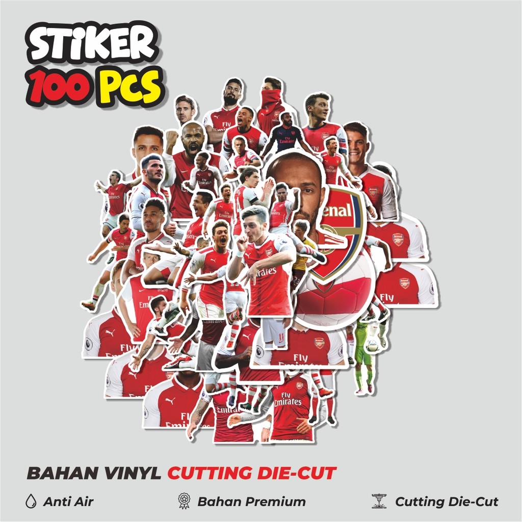 

Terbaru! 50 pcs Stiker Football Series Arsenal Dekorasi Lucu Kreatif untuk Notebook, Skateboard, HP