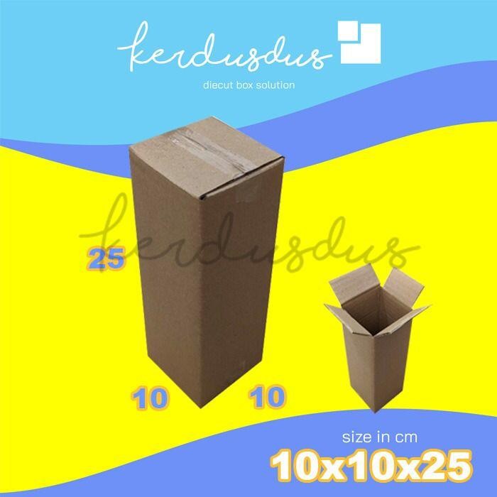 

10x10x25 cm kardus box karton kotak packing packaging POLOS SHEET