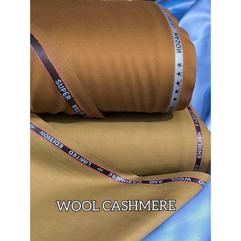 kain pemda khaki premium Wool cashmere setelan Pemda PNS ASN  semi wool