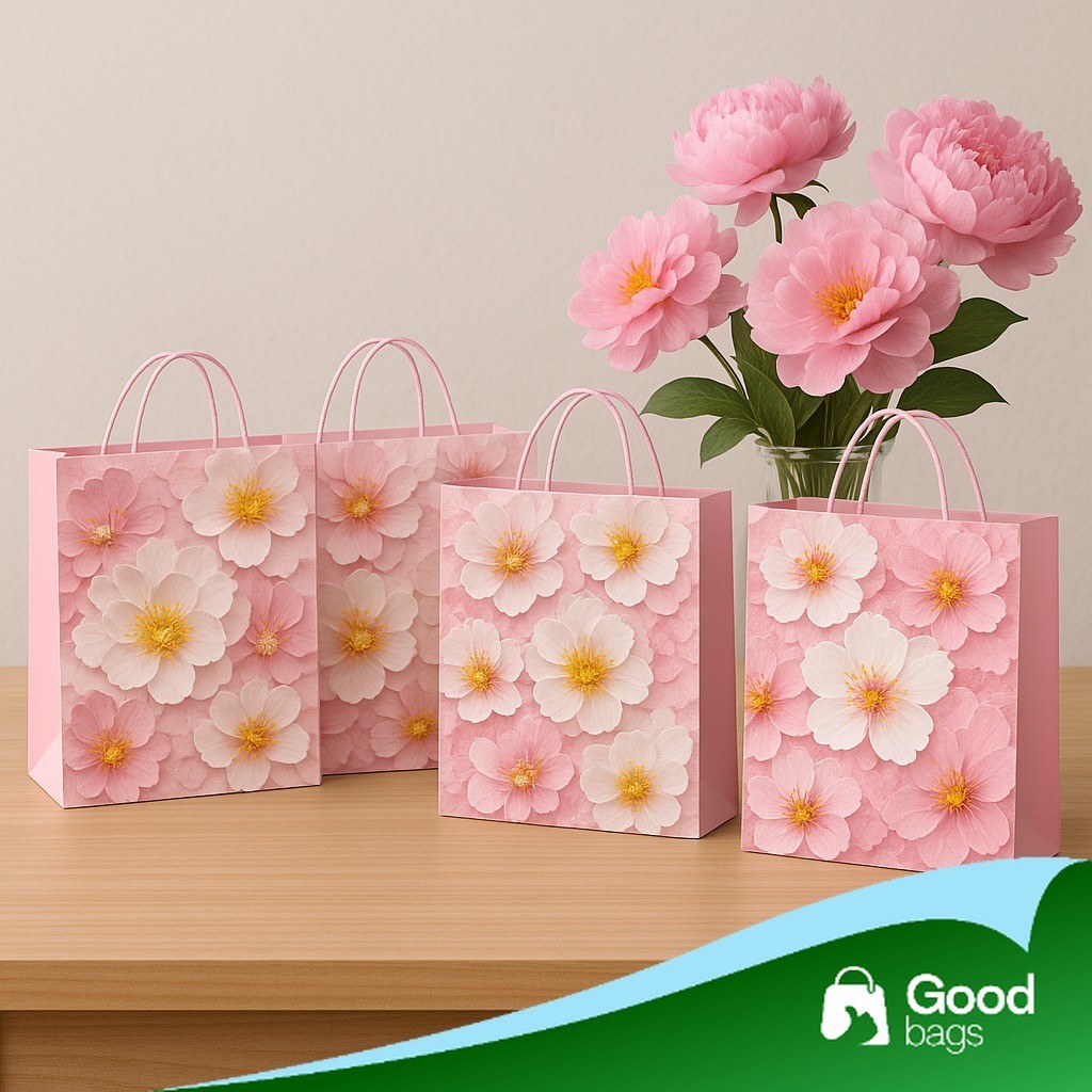 

Paper Bag Bunga / Goodie Bag Bunga / Tas Kantong Bingkisan / Tas Souvenir / Paper Bag Souvenir I AM01B5-AM04B5