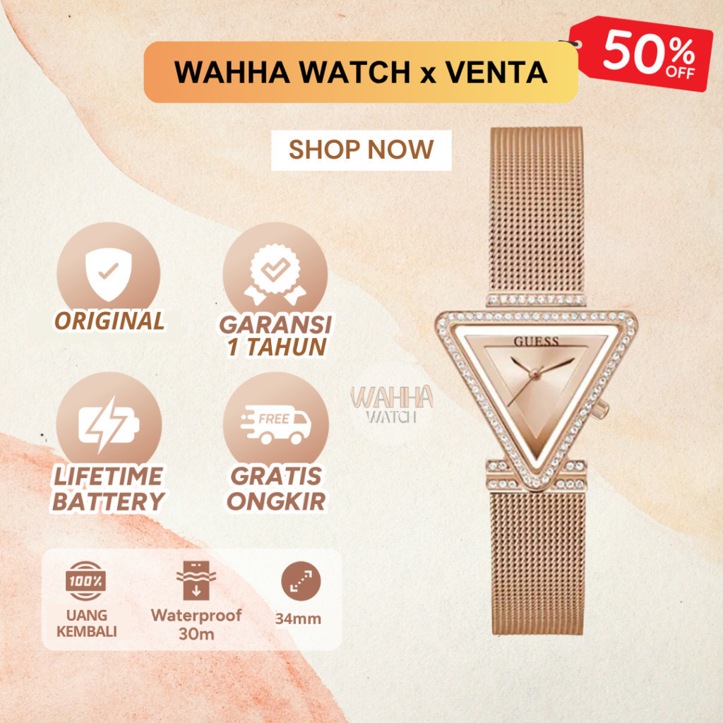 Jam Tangan Analog Guess Wanita Guess GW0508L3 - Ladies Watch FAME Rose Gold [BERGARANSI]