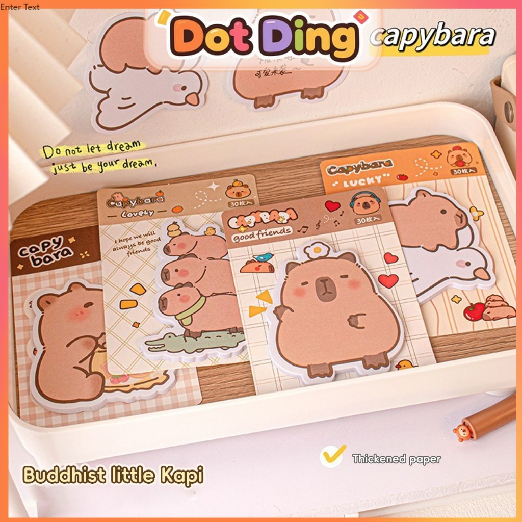

[DOTDING]Kartun Bernilai Tinggi Kapibala Post It Notes Ins Style Dapat Diremas Atau Dilekatkan Catatan Tempel Multi Lapisan Stiker Pesan Diposting N Kali Buku Tunggal Dikirim Secara Acak Perlengkapan Kantor Sekolah