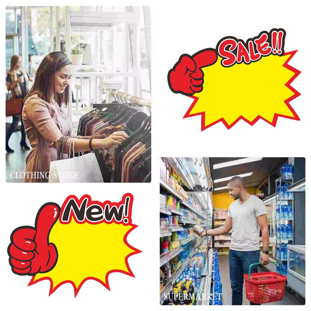 

11*15cm Stiker ledakan POP label harga, label harga komoditas supermarket, label harga khusus, label promosi, label harga bunga ledakan