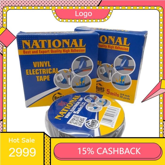 

National Isolasi Listrik Vinyl Hitam