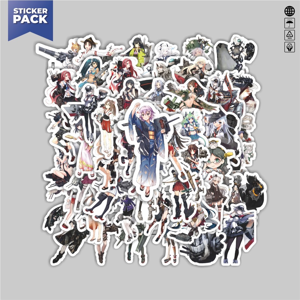 

[100PCS]Stiker Pack Stiker Anime Game Series Kantai Collection Character 1 Aesthetic Vinyl Anti Air Dekorasi Sticker Laptop Buku Journal Koper Helm Casing HP Gitar Helm Skateboard