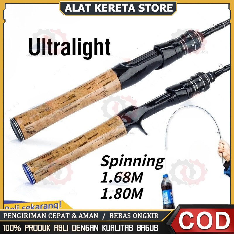 Spinning Baitcasting Casting Fishing Rod Fishing Pole Joran simanalagi Pancing Bahan Ultra Ringan Pa